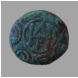 Бронзена монета AE, Деметриј I Полиоркет , (306-283 г. пр.н.е.) Ав. Македонски штит со монограм ΔΗΡ, 